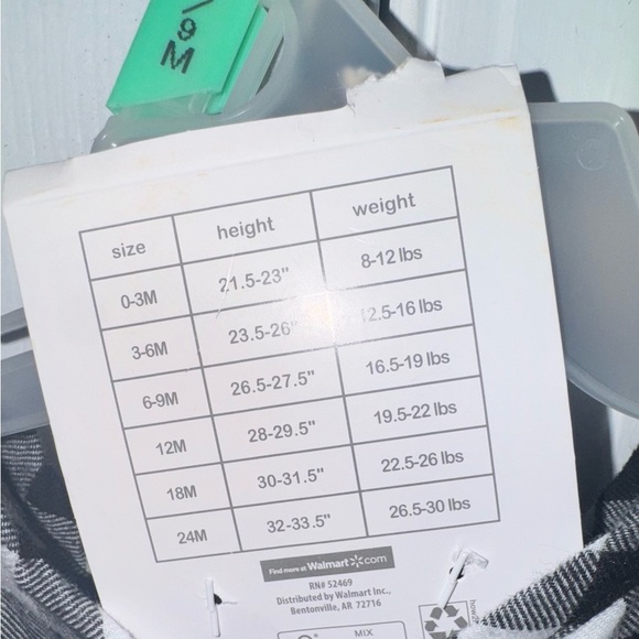 WonderNation 6-9Months Cotton Plaid Dress with tight Outfit 2 Piece Set NWT - Picture 11 of 14